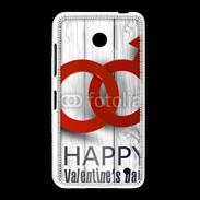 Coque Nokia Lumia 635 Saint valentin sur fond bois
