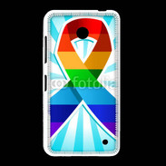 Coque Nokia Lumia 635 Rainbow Pride Ribbon