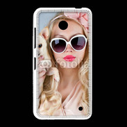Coque Nokia Lumia 635 Femme glamour avec chihuahua