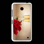 Coque Nokia Lumia 635 Coupe de champagne, roses rouges