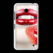 Coque Nokia Lumia 635 Bouche sexy rouge à lèvre gloss rouge fraise