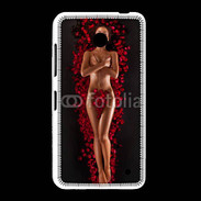 Coque Nokia Lumia 635 Femme nue pétales de rose glamour