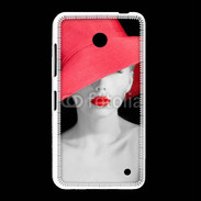 Coque Nokia Lumia 635 Femme élégante en noire et rouge 10