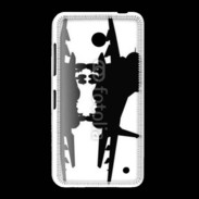 Coque Nokia Lumia 635 Silhouette avion de chasse