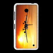 Coque Nokia Lumia 635 Avion de ligne et couché de soleil