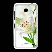 Coque Nokia Lumia 635 Fleurs de Lys blanc