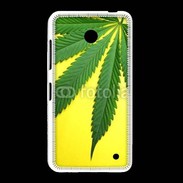 Coque Nokia Lumia 635 Feuille de cannabis sur fond jaune