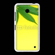 Coque Nokia Lumia 635 Feuille de cannabis sur fond jaune 2