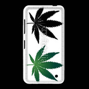 Coque Nokia Lumia 635 Double feuilles de cannabis