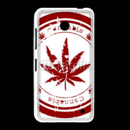 Coque Nokia Lumia 635 Red stamp with marijuana leaf