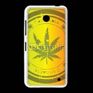 Coque Nokia Lumia 635 Marijuana stamp on rastafarian background