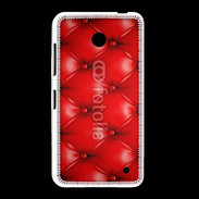 Coque Nokia Lumia 635 Capitonnage cuir rouge