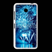Coque Nokia Lumia 635 Feu d'artifice en noir et bleu