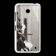 Coque Nokia Lumia 635 Pêcheur noir et blanc