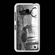Coque Nokia Lumia 635 Cerf en noir et blanc 150