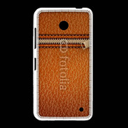 Coque Nokia Lumia 635 Effet cuir avec zippe