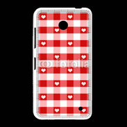 Coque Nokia Lumia 635 Mode vichy rouge avec coeur