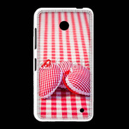 Coque Nokia Lumia 635 Mode vichy et petit coeur
