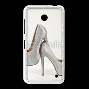 Coque Nokia Lumia 635 Escarpins strass argent