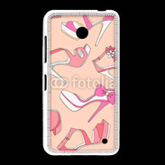 Coque Nokia Lumia 635 Fond rose chaussures 
