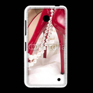 Coque Nokia Lumia 635 Escarpins rouges et perles
