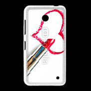 Coque Nokia Lumia 635 Coeur avec rouge à lèvres