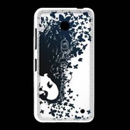 Coque Nokia Lumia 635 Woman with a butterflies in hair.