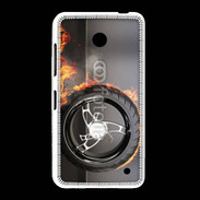 Coque Nokia Lumia 635 Roue en feu dragster