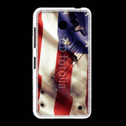 Coque Nokia Lumia 635 Drapeau USA avec arme