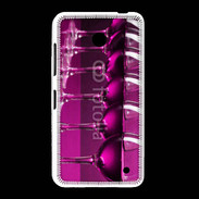 Coque Nokia Lumia 635 Verre de vin sur fond rose