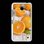 Coque Nokia Lumia 635 Belles oranges sur fond en bois