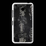 Coque Nokia Lumia 635 Menu de cocktail en noir et blanc