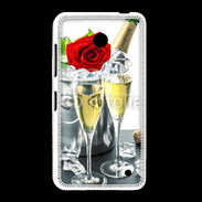 Coque Nokia Lumia 635 Champagne et rose rouge