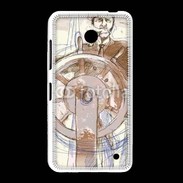 Coque Nokia Lumia 635 Illustration d'un capitaine de bateau