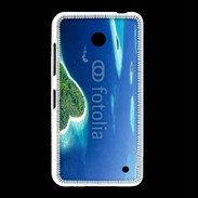 Coque Nokia Lumia 635 île en former de cœur au milieu de la mer