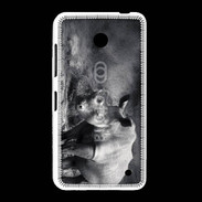 Coque Nokia Lumia 635 Rhinocéros noir et blanc