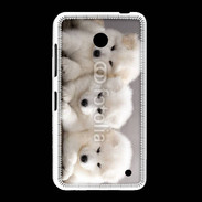 Coque Nokia Lumia 635 Chiot japonais blanc