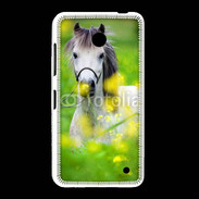 Coque Nokia Lumia 635 Poney Shetland gris et blanc