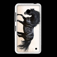 Coque Nokia Lumia 635 Cheval noir au galop 5