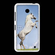 Coque Nokia Lumia 635 Cheval arable robe grise