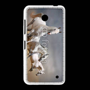 Coque Nokia Lumia 635 Groupe de chevaux blancs