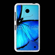Coque Nokia Lumia 635 Papillon sur fond bleu