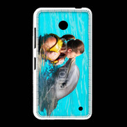 Coque Nokia Lumia 635 Bisou de dauphin