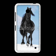 Coque Nokia Lumia 635 Cheval Friesian noir 100