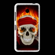 Coque Nokia Lumia 635 Tête de mort en flamme