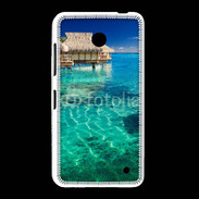 Coque Nokia Lumia 635 Bungalow sur l'eau des tropiques