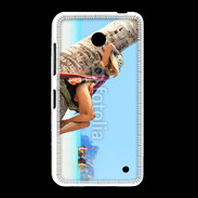 Coque Nokia Lumia 635 Sieste contre un palmier sur la plage