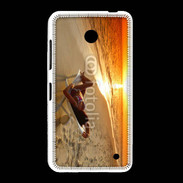 Coque Nokia Lumia 635 Couché de soleil agréable sur la plage