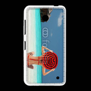 Coque Nokia Lumia 635 Femme assise sur la plage