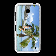 Coque Nokia Lumia 635 Palmier et charme sur la plage